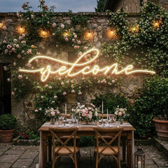 Welcome Led Neon Sign Light