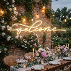 Welcome Led Neon Sign Light