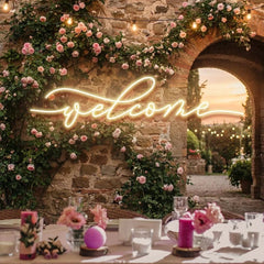 Welcome Led Neon Sign Light
