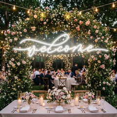 Welcome Led Neon Sign Light