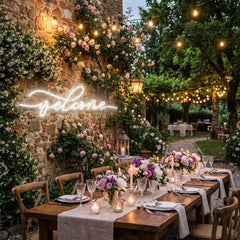 Welcome Led Neon Sign Light