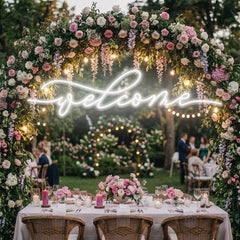 Welcome Led Neon Sign Light
