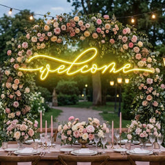 Welcome Led Neon Sign Light