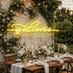 Welcome Led Neon Sign Light