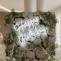 Happy Birthday Neon Sign for Party Decor