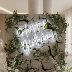 Happy Birthday Neon Sign for Party Decor