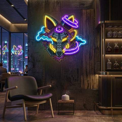 Wolf Robot LED Neon Sign Light Pop Art