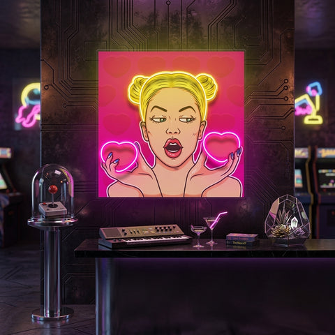 Woman Bring Loves LED Neon Sign Light Pop Art