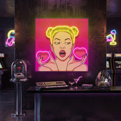 Woman Bring Loves LED Neon Sign Light Pop Art