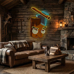 Wood And Ax Artwork Led Neon Sign Light