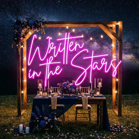 Written In The Stars Led Neon Sign Light