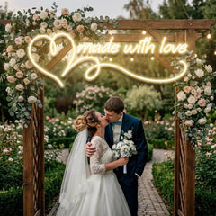 Made With Love Wedding Led Neon Sign Light