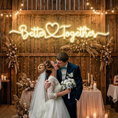 Better Together 3 Wedding Led Neon Sign Light