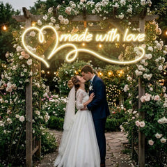 Made With Love Wedding Led Neon Sign Light