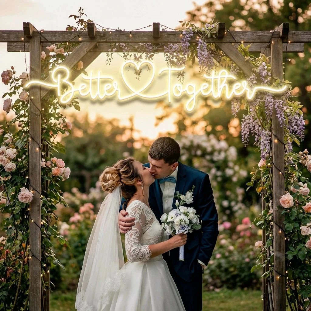 Better Together 3 Wedding Led Neon Sign Light