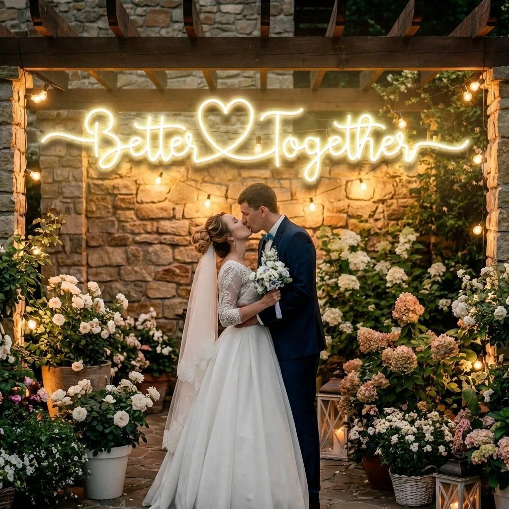Better Together 3 Wedding Led Neon Sign Light
