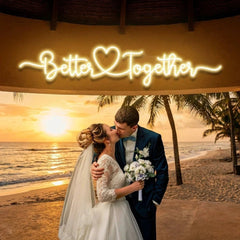 Better Together 3 Wedding Led Neon Sign Light