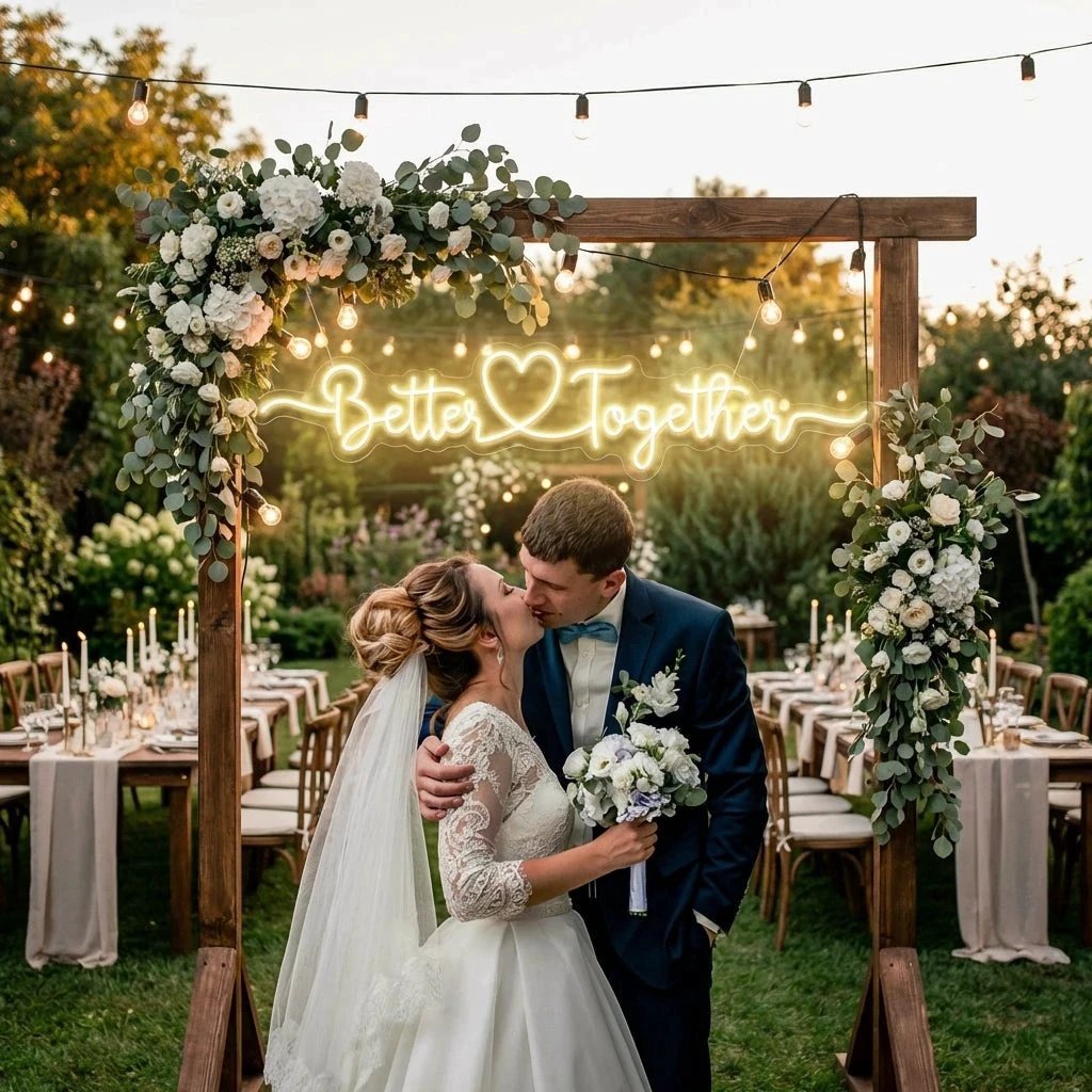Better Together 3 Wedding Led Neon Sign Light