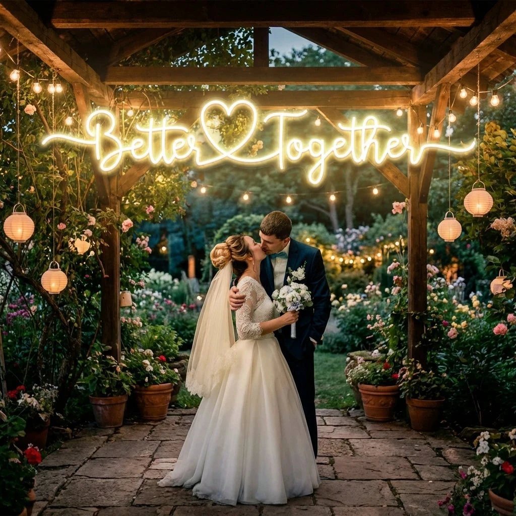 Better Together 3 Wedding Led Neon Sign Light