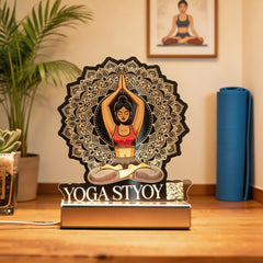 Personalized Yoga Night Light For Yoga Studio SGTN023