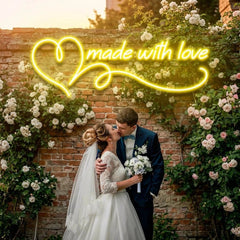 Made With Love Wedding Led Neon Sign Light