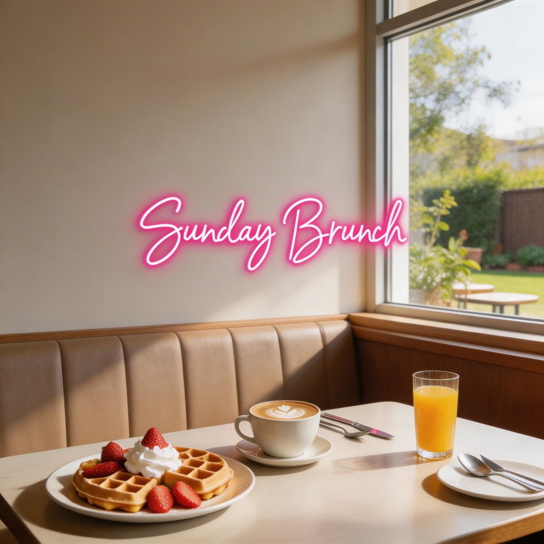 Custom Neon: Sunday Brunch