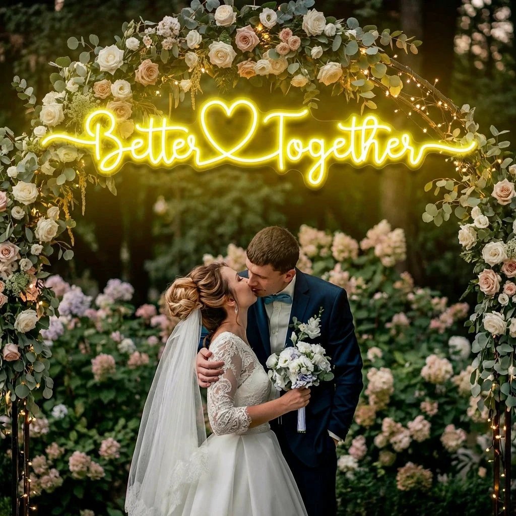 Better Together 3 Wedding Led Neon Sign Light