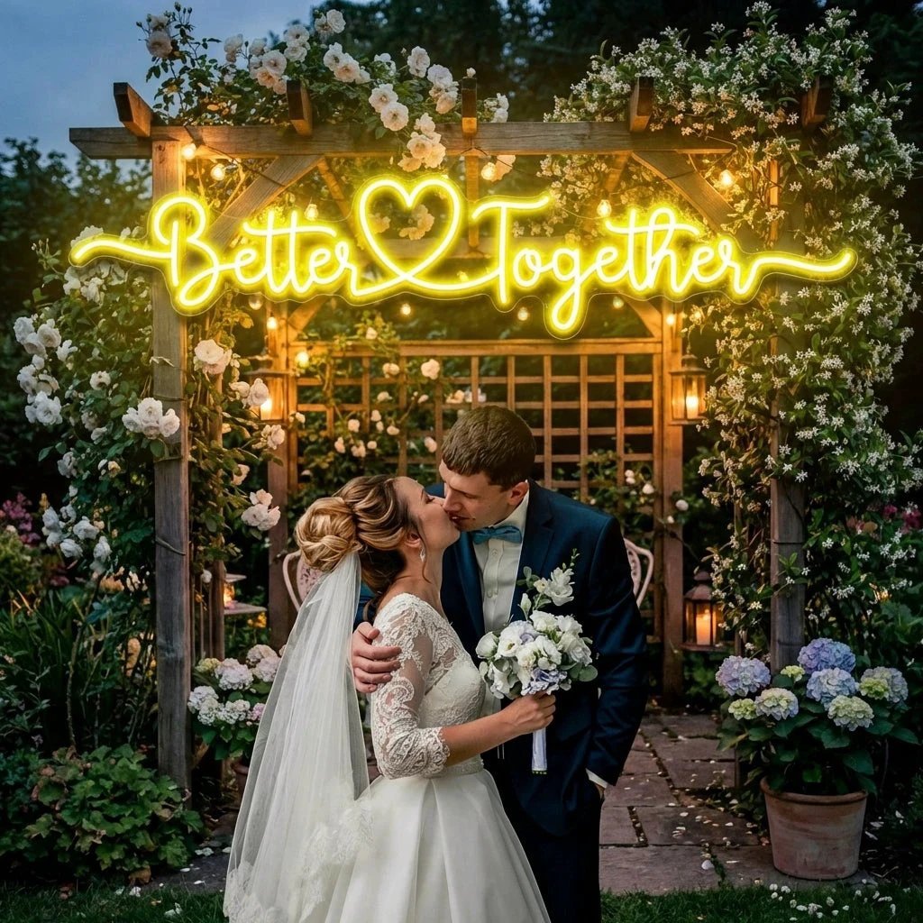 Better Together 3 Wedding Led Neon Sign Light