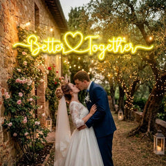 Better Together 3 Wedding Led Neon Sign Light
