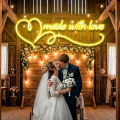 Made With Love Wedding Led Neon Sign Light