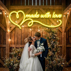 Made With Love Wedding Led Neon Sign Light