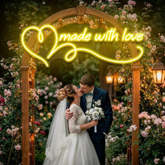 Made With Love Wedding Led Neon Sign Light