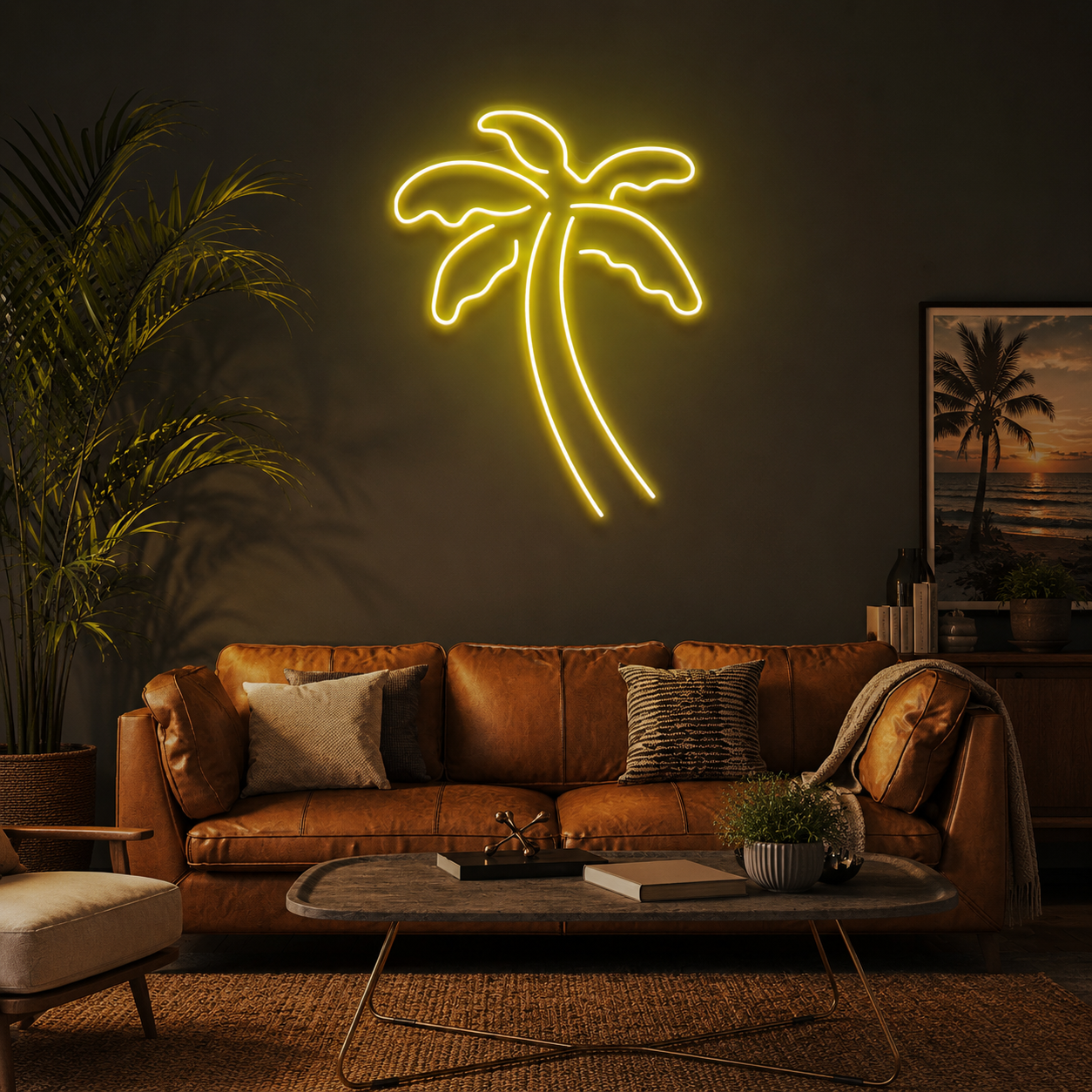 Palm Tree Led Neon Sign Light