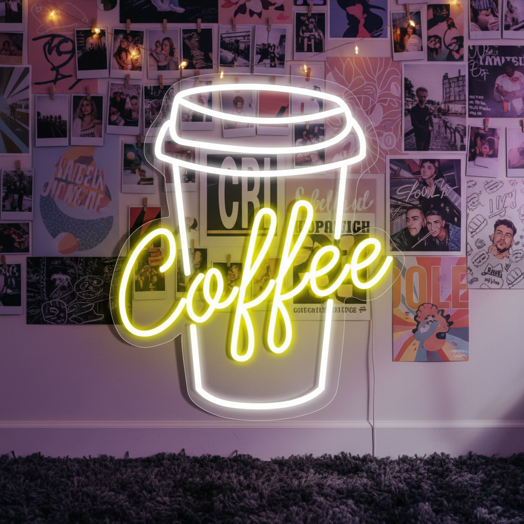 Coffee Led Neon Sign for Bar Decor - VN03 - Customneonstudio