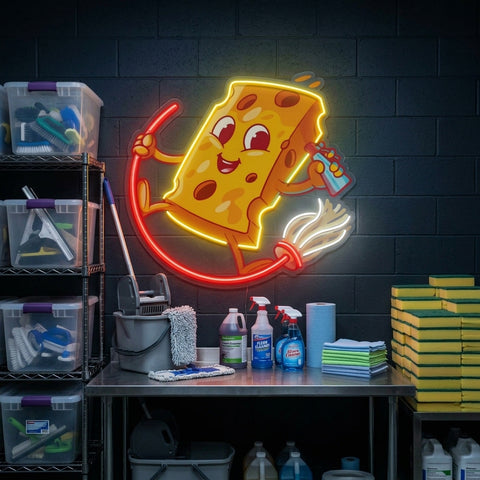 Yellow Sponge LED Neon Sign Light Pop Art