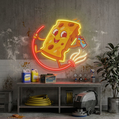 Yellow Sponge LED Neon Sign Light Pop Art