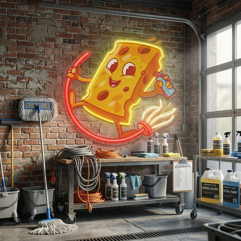 Yellow Sponge LED Neon Sign Light Pop Art