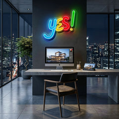 Yes Sign LED Neon Sign Light Pop Art
