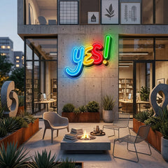 Yes Sign LED Neon Sign Light Pop Art