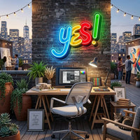 Yes Sign LED Neon Sign Light Pop Art