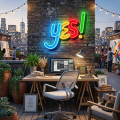 Yes Sign LED Neon Sign Light Pop Art