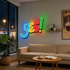 Yes Sign LED Neon Sign Light Pop Art