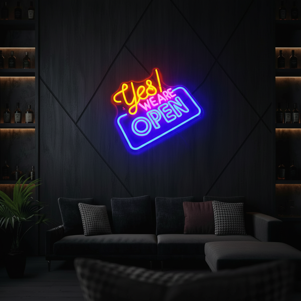Yes Open Neon Sign Shop&Bar Open Led Sign