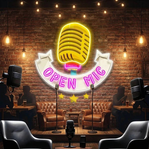 Podcast LED Neon Light - Custom Design for Studio Decoration