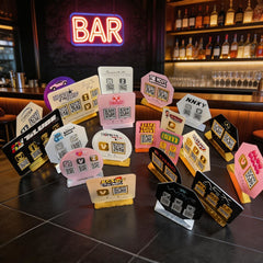 Custom Multi QR Code Octagon Stand