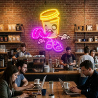 Zombie Cup Artwork Led Neon Sign Light