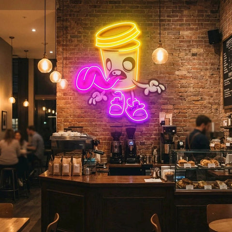 Zombie Cup Artwork Led Neon Sign Light