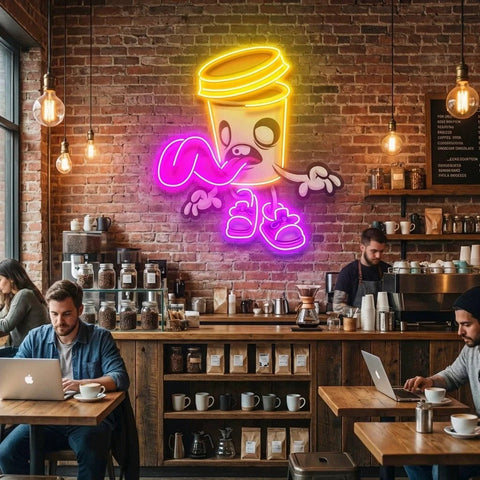 Zombie Cup Artwork Led Neon Sign Light