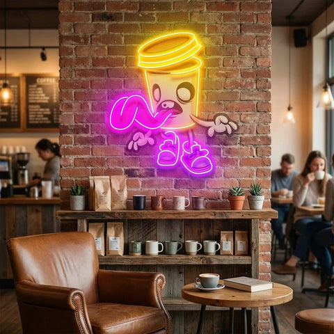 Zombie Cup Artwork Led Neon Sign Light