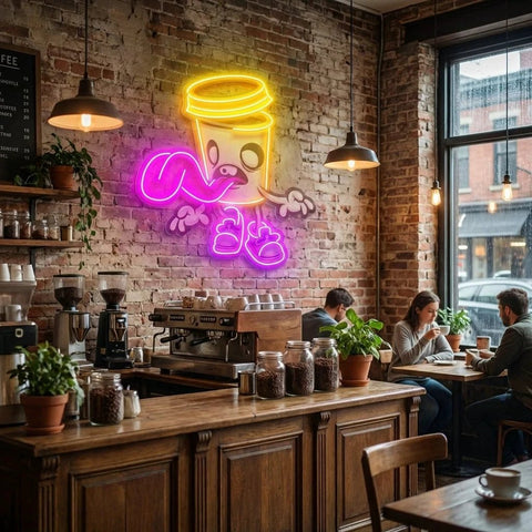Zombie Cup Artwork Led Neon Sign Light